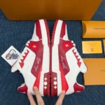 L*uis V*itton Trainer #54 Signature Red White 1AANFJ - Image 6