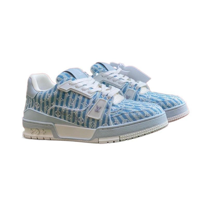 L*uis V*itton Trainer Blue Stripe Monogram 1ABG1L