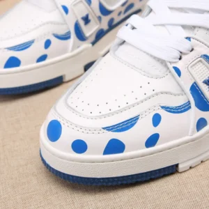 L*uis V*itton x Yayoi Kusama Trainer White Blue - Image 4