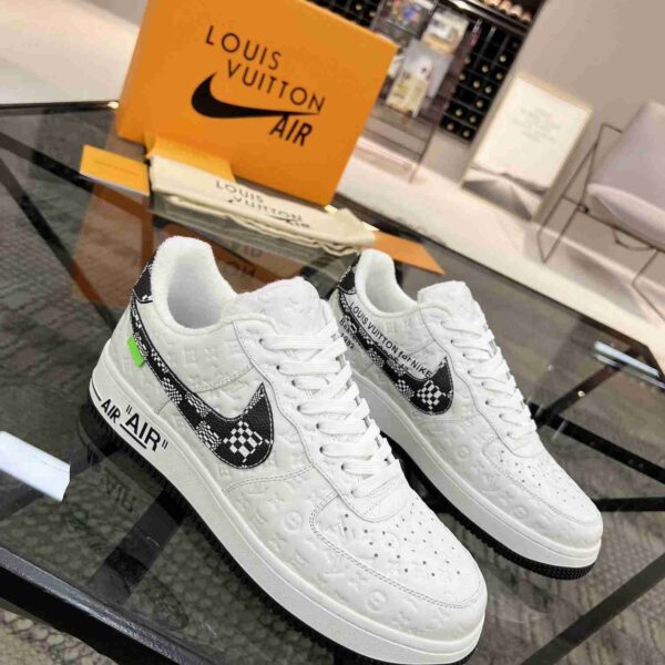 L*uis V*itton & Nike Air Force Withe / Gray