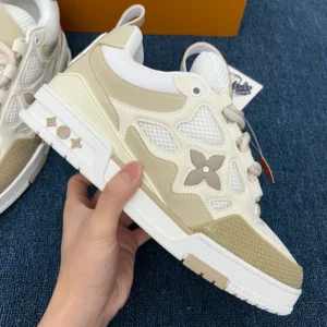 L*uis V*itton LV Skate Sneaker Beige White - Image 9