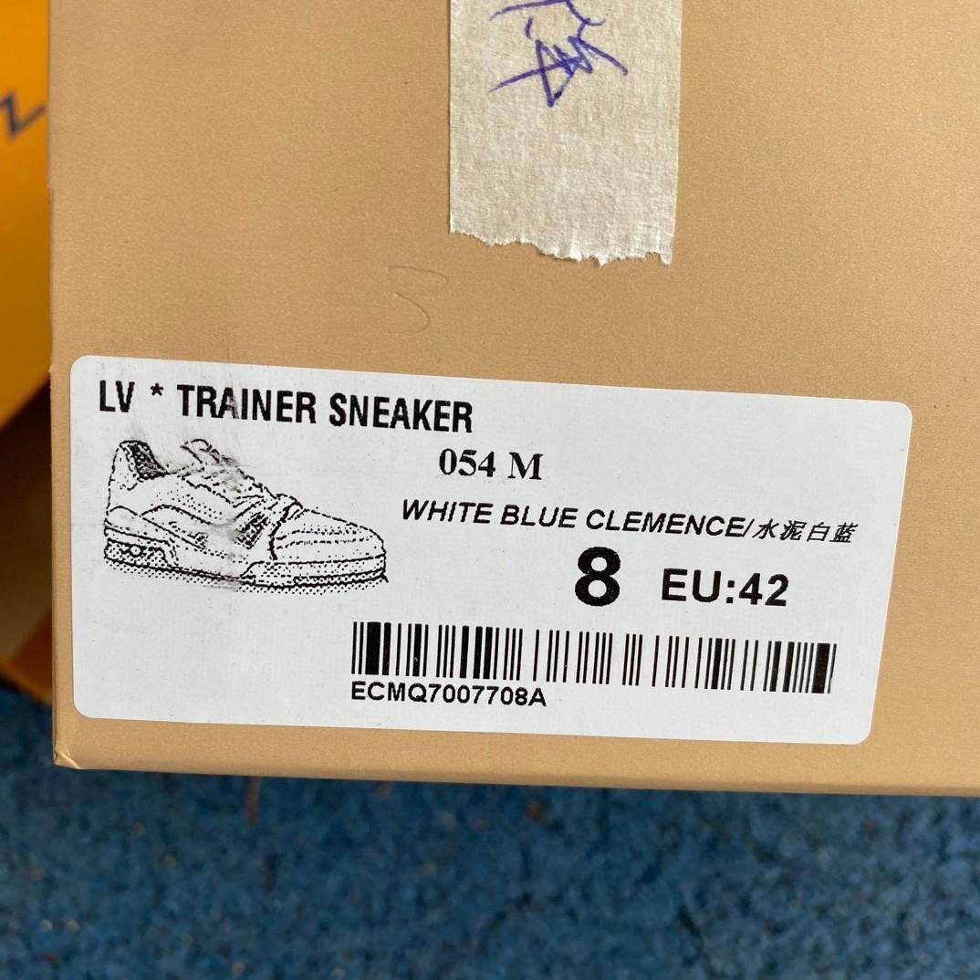 L*uis V*itton Trainer #54 Signature White Marine - Image 12