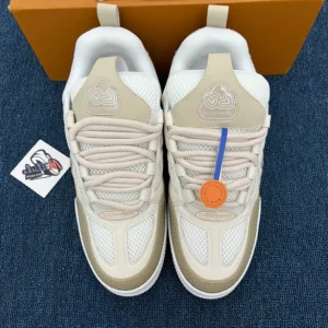L*uis V*itton LV Skate Sneaker Beige White - Image 2