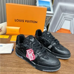 L*uis V*itton LV Trainer x Nigo Black Denim - Image 3