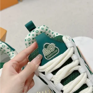 L*uis V*itton LV Skate Sneaker Green White - Image 7