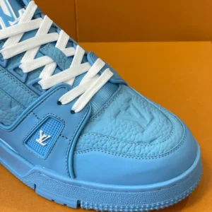 L*uis V*itton Trainer Blue Embossed Monogram - Image 7