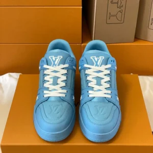 L*uis V*itton Trainer Blue Embossed Monogram - Image 2