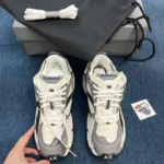 B*lenciaga Runner Grey White Black - Image 2