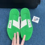 AMIRI Skel Top Low Whtie Green - Image 7