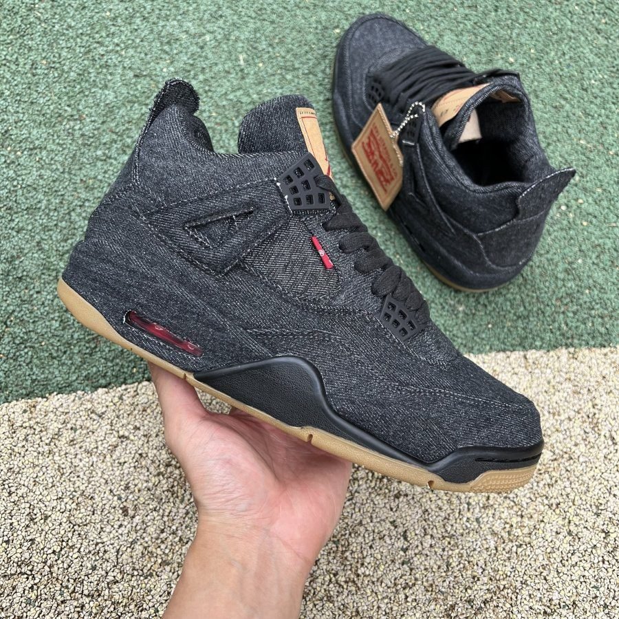 Jordan 4 Retro Levi s Black - Image 2