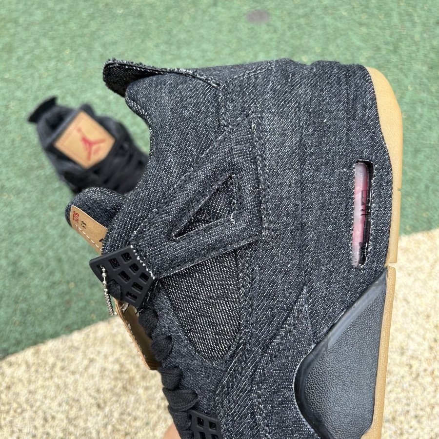 Jordan 4 Retro Levi s Black - Image 6