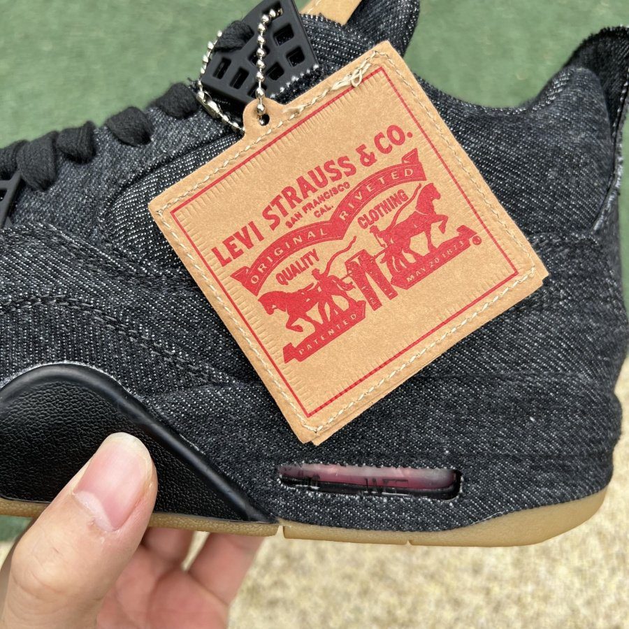 Jordan 4 Retro Levi s Black - Image 10