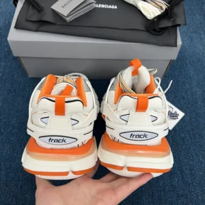 B*lenciaga Track White Orange - Image 7
