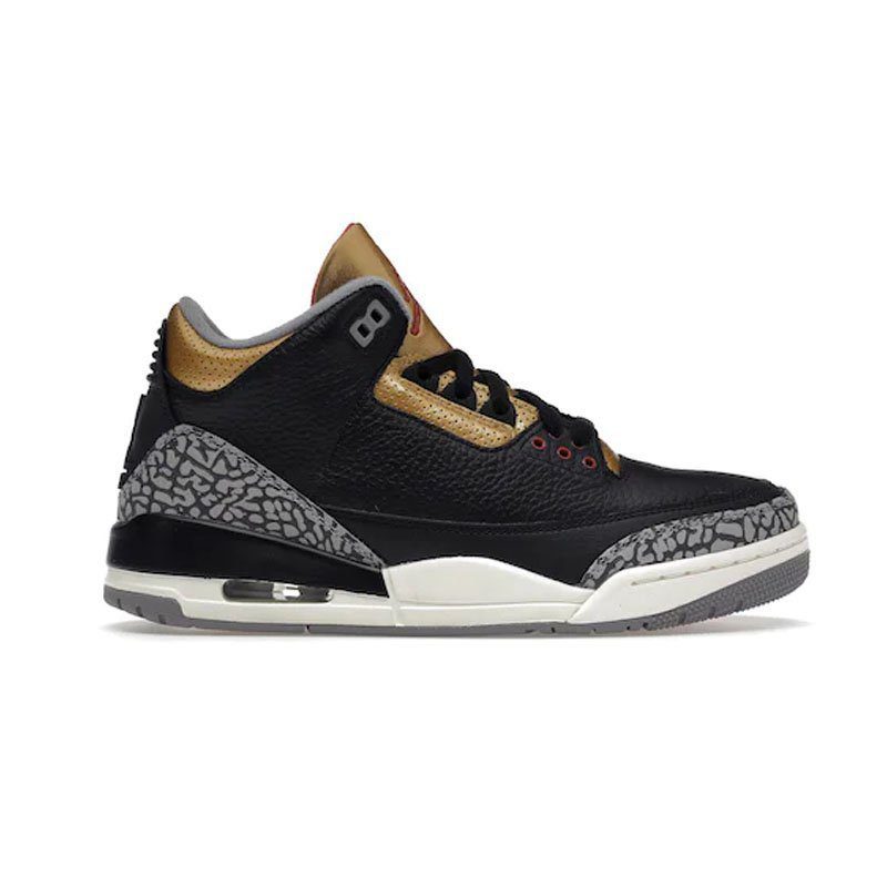 Jordan 3 Retro Black Cement Gold
