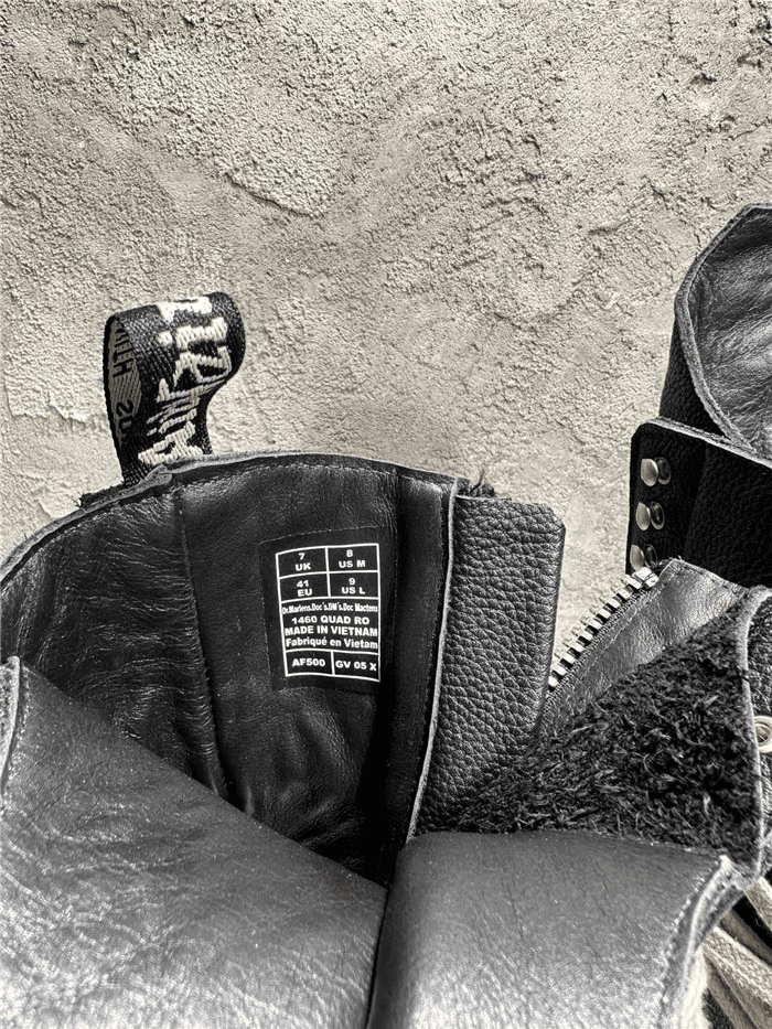 Dr. Martens x R*ck O*ens Strobe Calf Length BootBlack - Image 6