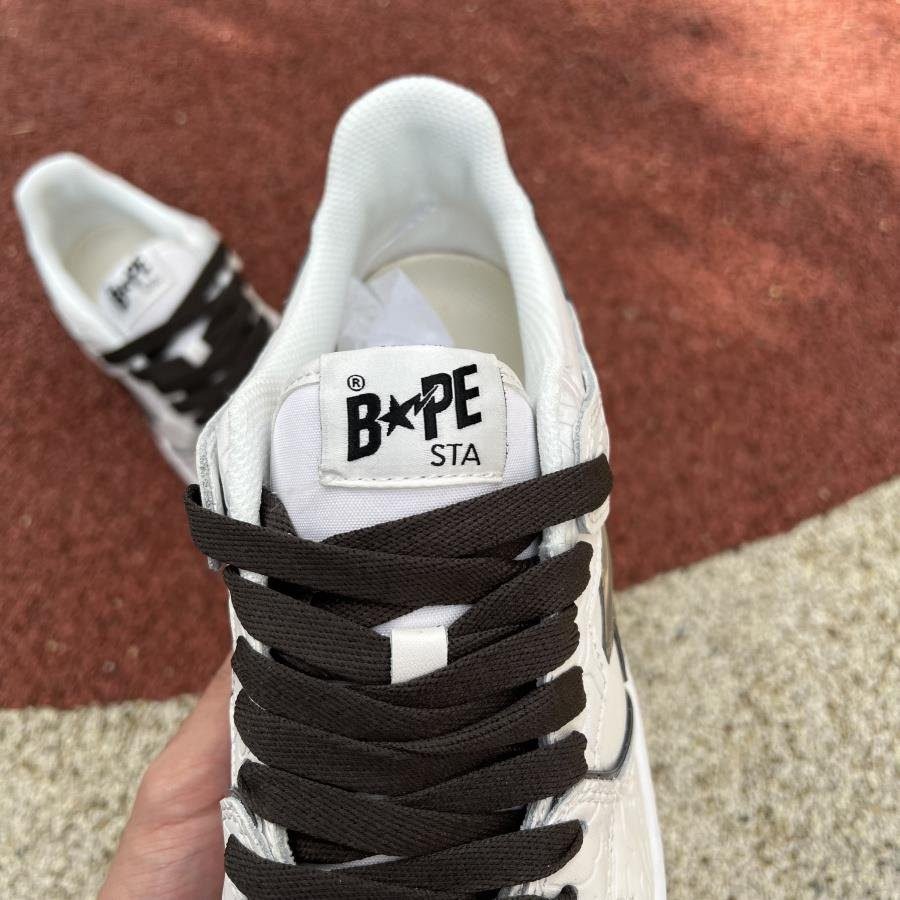 BAPE Sk8 Sta White Metallic Silver - Image 8