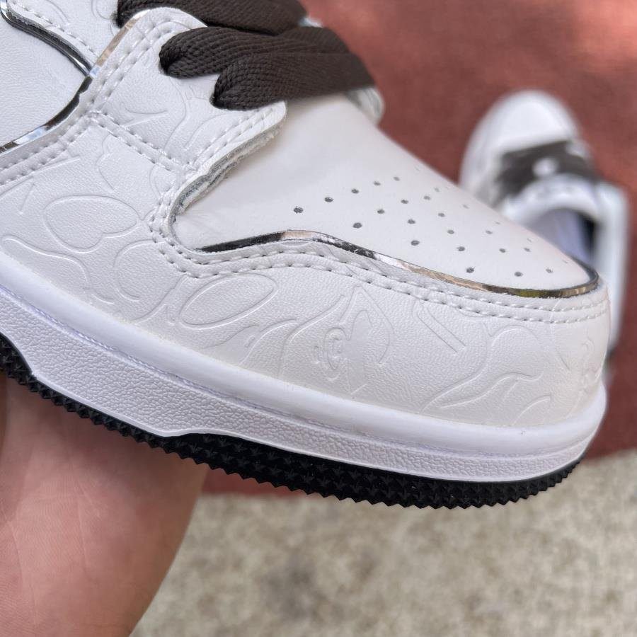 BAPE Sk8 Sta White Metallic Silver - Image 20