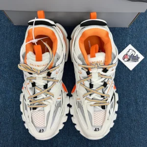 B*lenciaga Track White Orange - Image 3