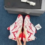 B*lenciaga Runner Sneaker White Red - Image 5