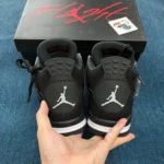 Jordan 4 Retro SE Black Canvas - Image 10