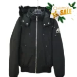 Moose Knuckles Black Down-Filled Bomber Jacket (NFC)