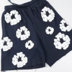 Denim Tears The Cotton Wreath Shorts Navy - Image 5