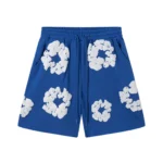 Denim Tears The Cotton Wreath Shorts Royal Blue