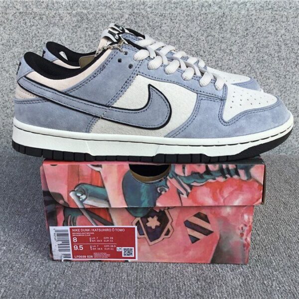 PK God Batch Nike Dunk Low Steam Boy Otomo Katsuhiro Grey Blue