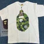 BAPE Color Camo Big Ape Head Tee White/Green - Image 7