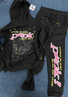 Sp5der black tracksuit suit - Image 13
