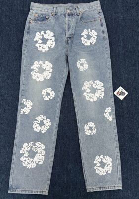 DENIM TEARS THE COTTON WREATH JEAN LIGHT WASH - Image 4