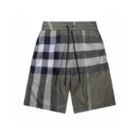Burberry Check Swim Shorts Archive Green