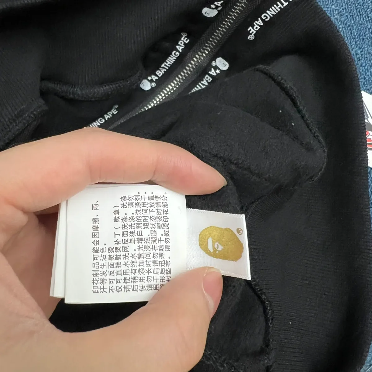 BAPE ABC Camo Shark Zip Hoodie Black Pink - Image 5