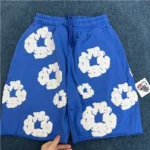 Denim Tears The Cotton Wreath Shorts Royal Blue - Image 4