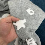 Sp5der Beluga Hoodie Heather Grey - Image 7
