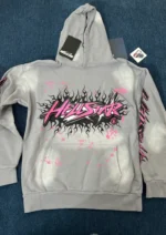 Hellstar Brainwashed Without Brain Hoodie Grey - Image 4