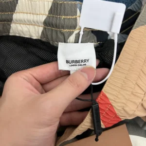 Burberry Check Swim Shorts Archive Beige CK AA9PB - Image 7
