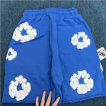 Denim Tears The Cotton Wreath Shorts Royal Blue - Image 5