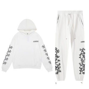 Amiri Skull and Cross Arm Print Hoodie & Sweatpant Set CX92199319 - Image 4