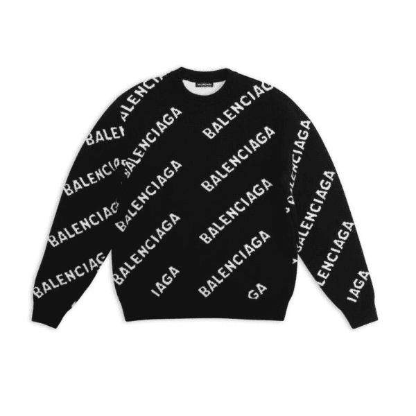 BALENCIAGA Allover Logo Sweater