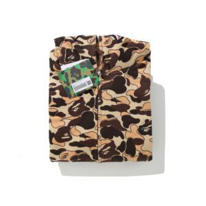 BAPE Cookie Camo 2 Shark Full Zip Hoodie Brown - Image 4