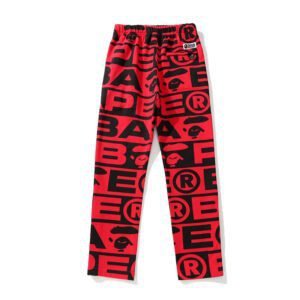 BAPE FW23 full-print letter series shark loose version trousers and sweatpants - Image 3