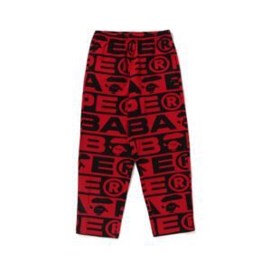BAPE FW23 full-print letter series shark loose version trousers and sweatpants - Image 6