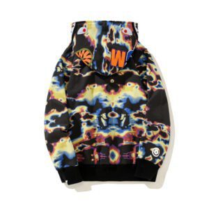 BAPE Honeycomb Transformation Camouflage Shark Hoodie Black & Pattern - Image 4