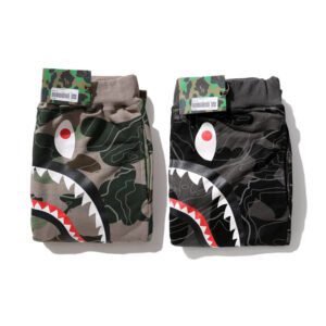 BAPE LAYERED LINE CAMO SHARK layered camouflage shark trousers - Image 7