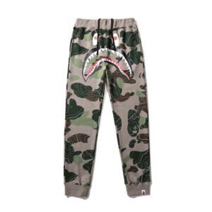 BAPE LAYERED LINE CAMO SHARK layered camouflage shark trousers - Image 4