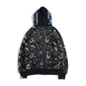 BAPE luminous starry sky hoodie black & white - Image 5