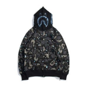 BAPE luminous starry sky hoodie black & white - Image 4
