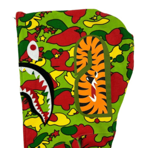 BAPE Sta Camo Shark Full Zip Hoodie Green - Image 4