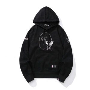 BAPE x Inter Miami CF Camo Pullover Hoodie Pink & Black & White - Image 6